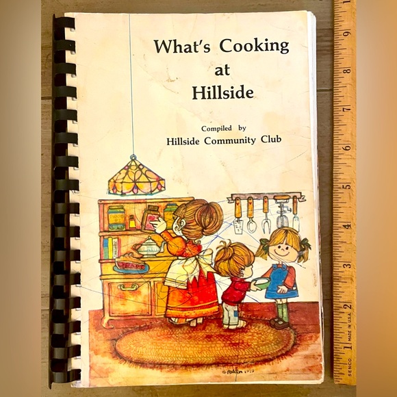 Vintage Cookbook 1986 Hillside Community Club Omaha Nebraska 80s Fundraiser - Picture 1 of 10